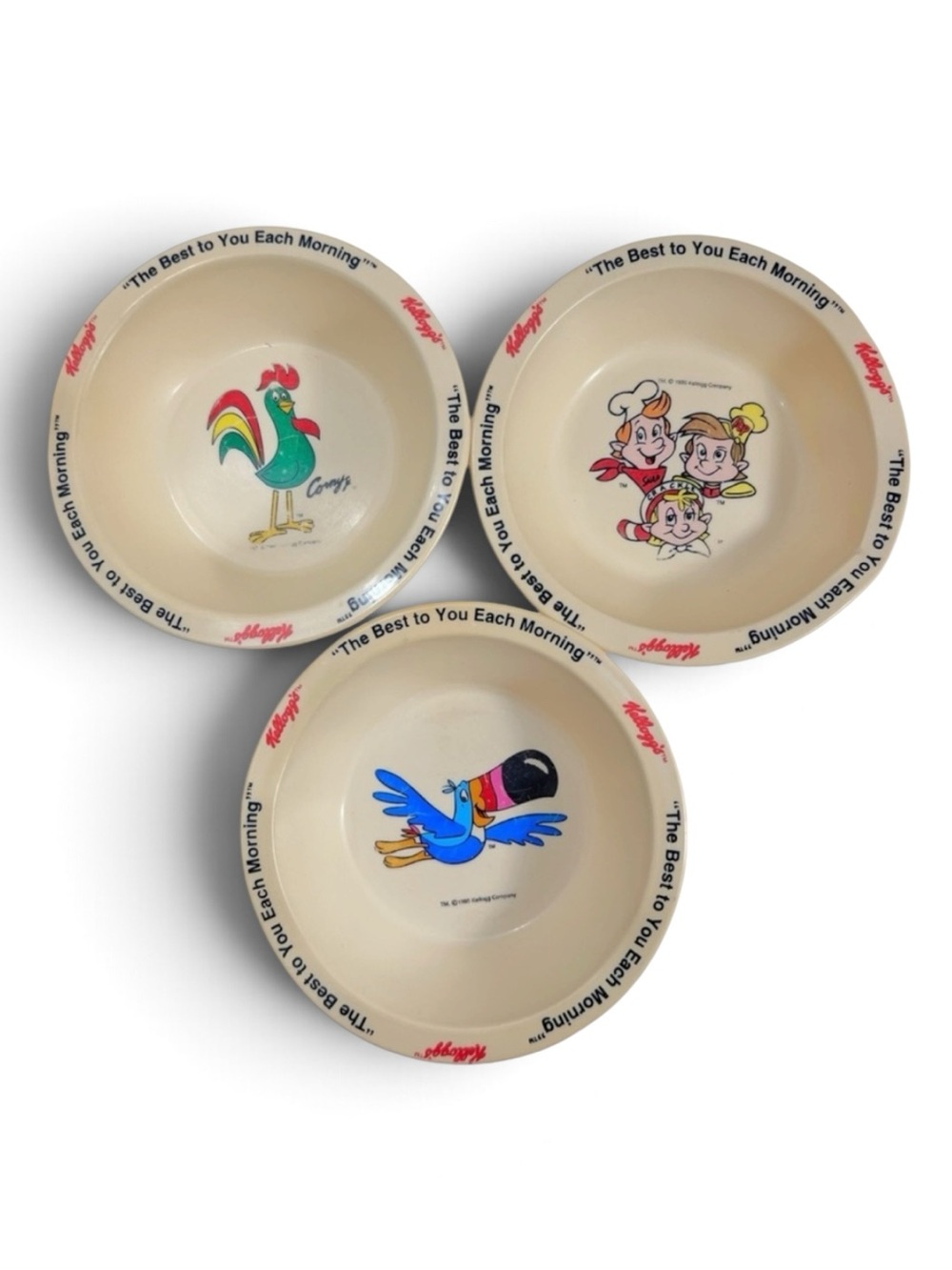 Vintage 1995 Kellogg’s cereal bowls